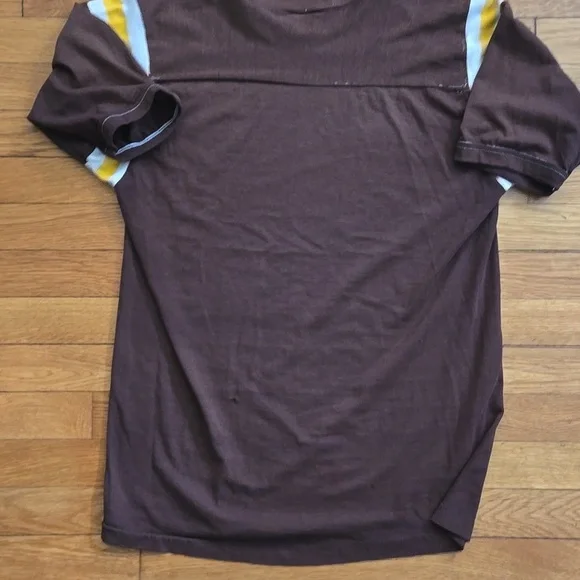 Vintage Jackson Hole Single Stitch Raglan Sleeve T Shirt Football Jersey Stripe